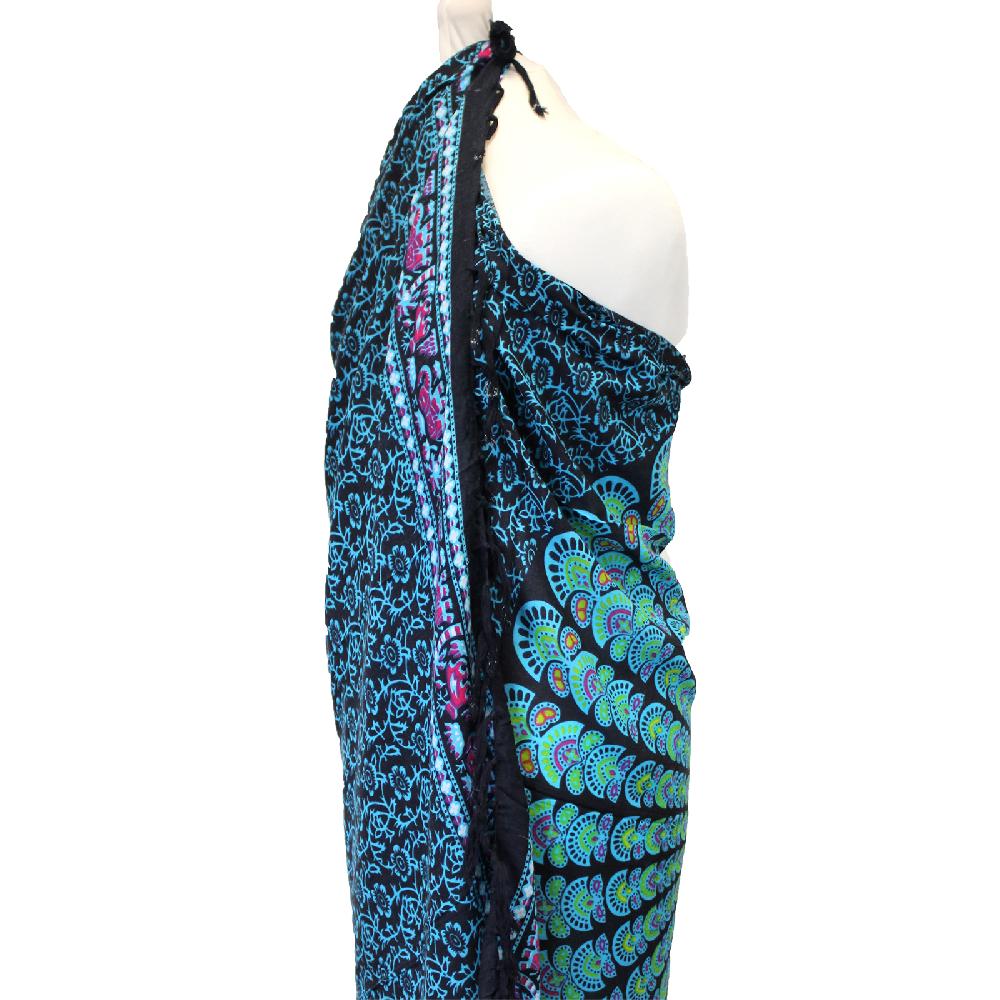 2x Peacock Classic Mandala Sarongs