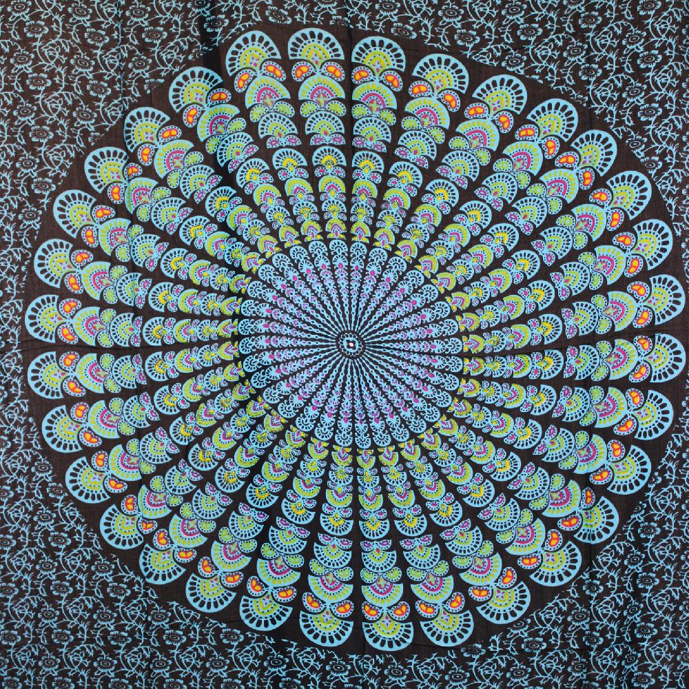 2x Peacock Classic Mandala Sarongs