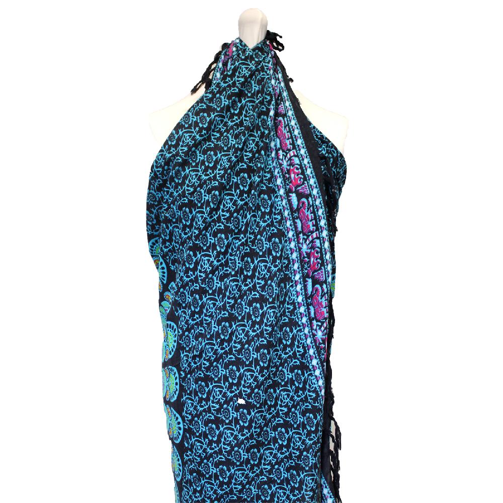 2x Peacock Classic Mandala Sarongs