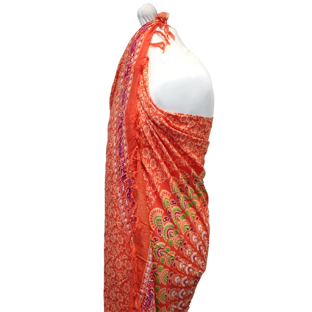 2x Pink Rose Mandala Sarongs