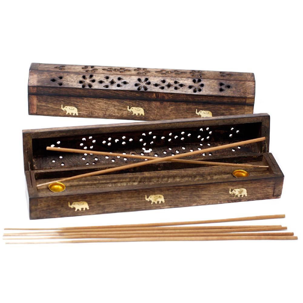 2x Smoke Boxes Natural Mango Wood