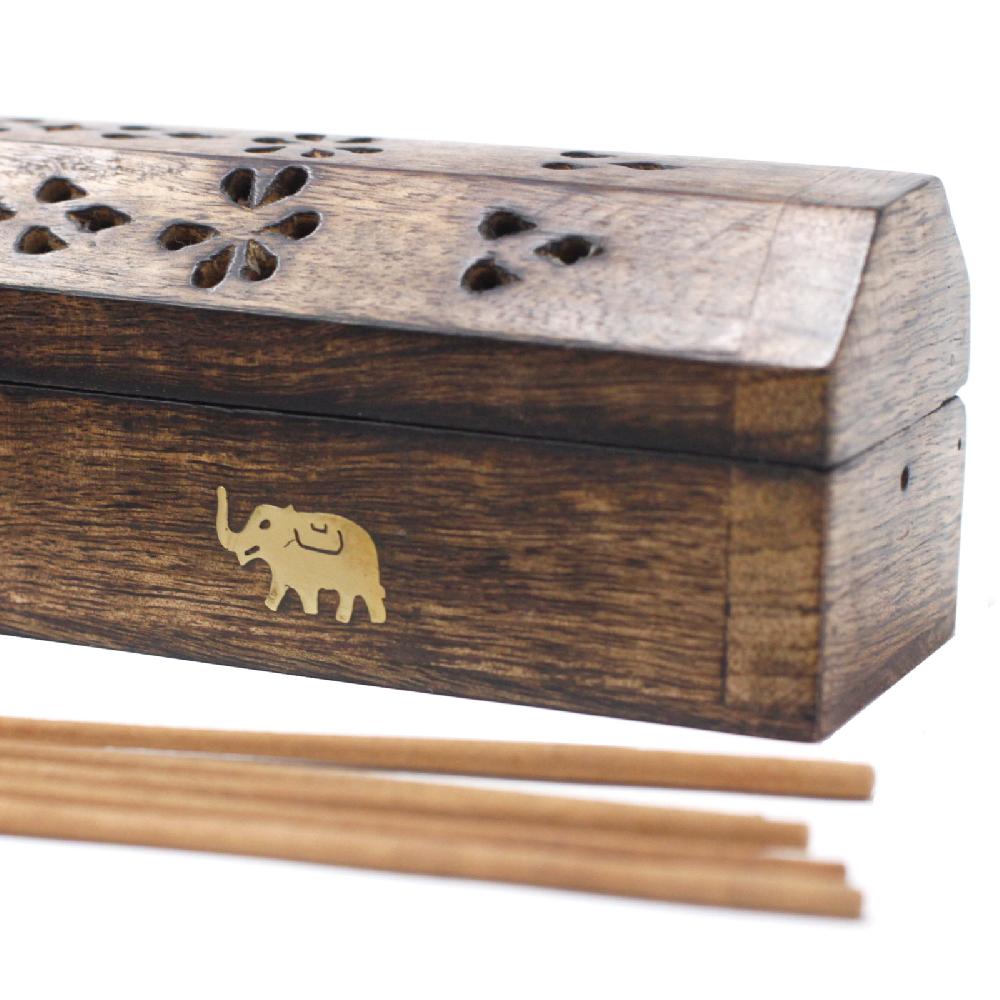 2x Smoke Boxes Natural Mango Wood