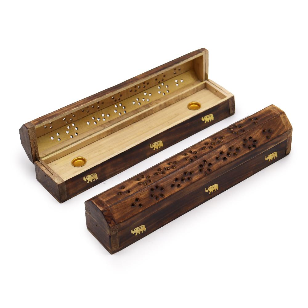 2x Smoke Boxes Natural Mango Wood