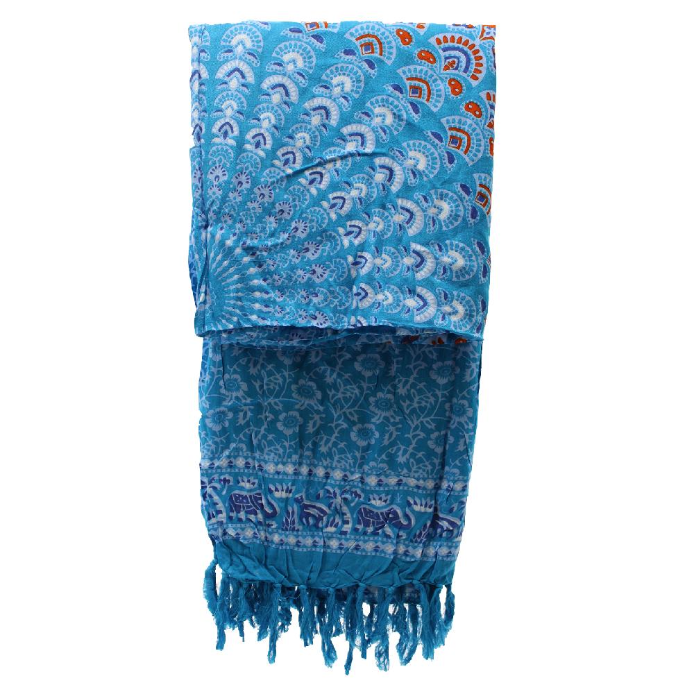 2x Teal Orange Mandala Sarongs