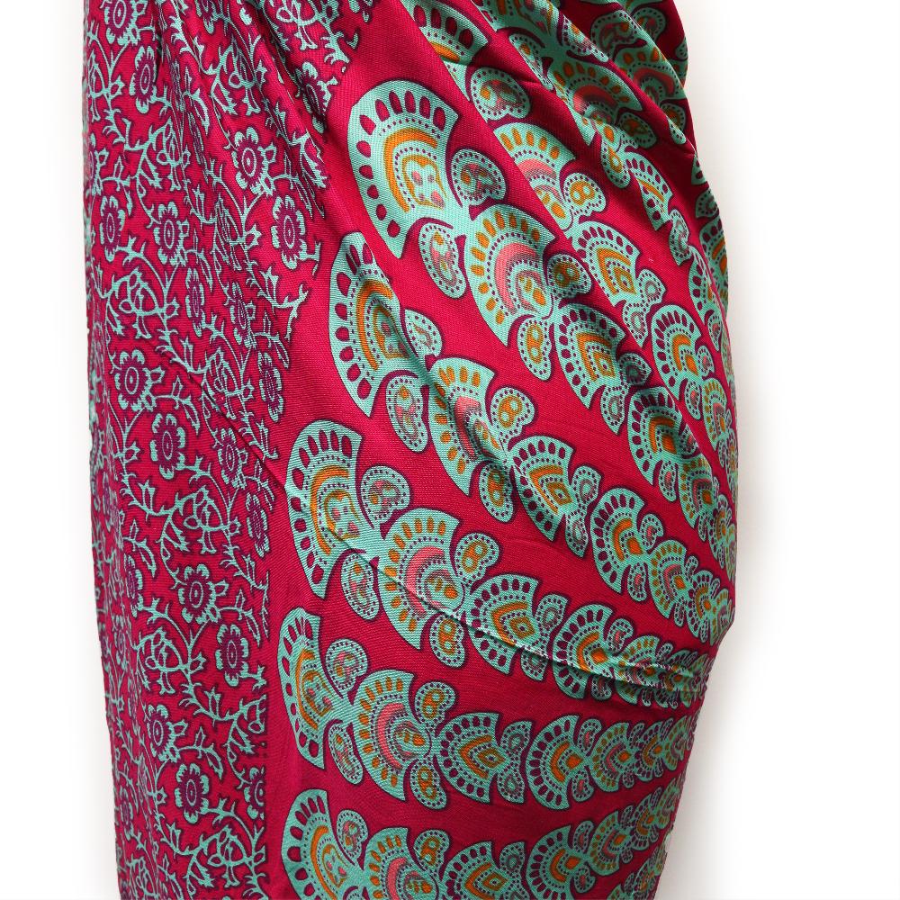 2x Teal Purple Mandala Sarongs