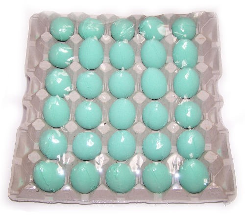 30x Bath Eggs In A Tray - Mango