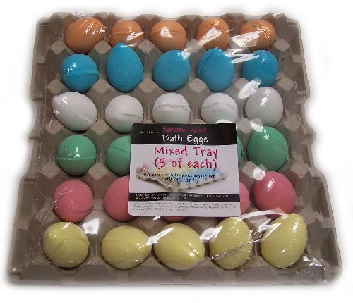 30x Bath Eggs In A Tray - Mixed Tray