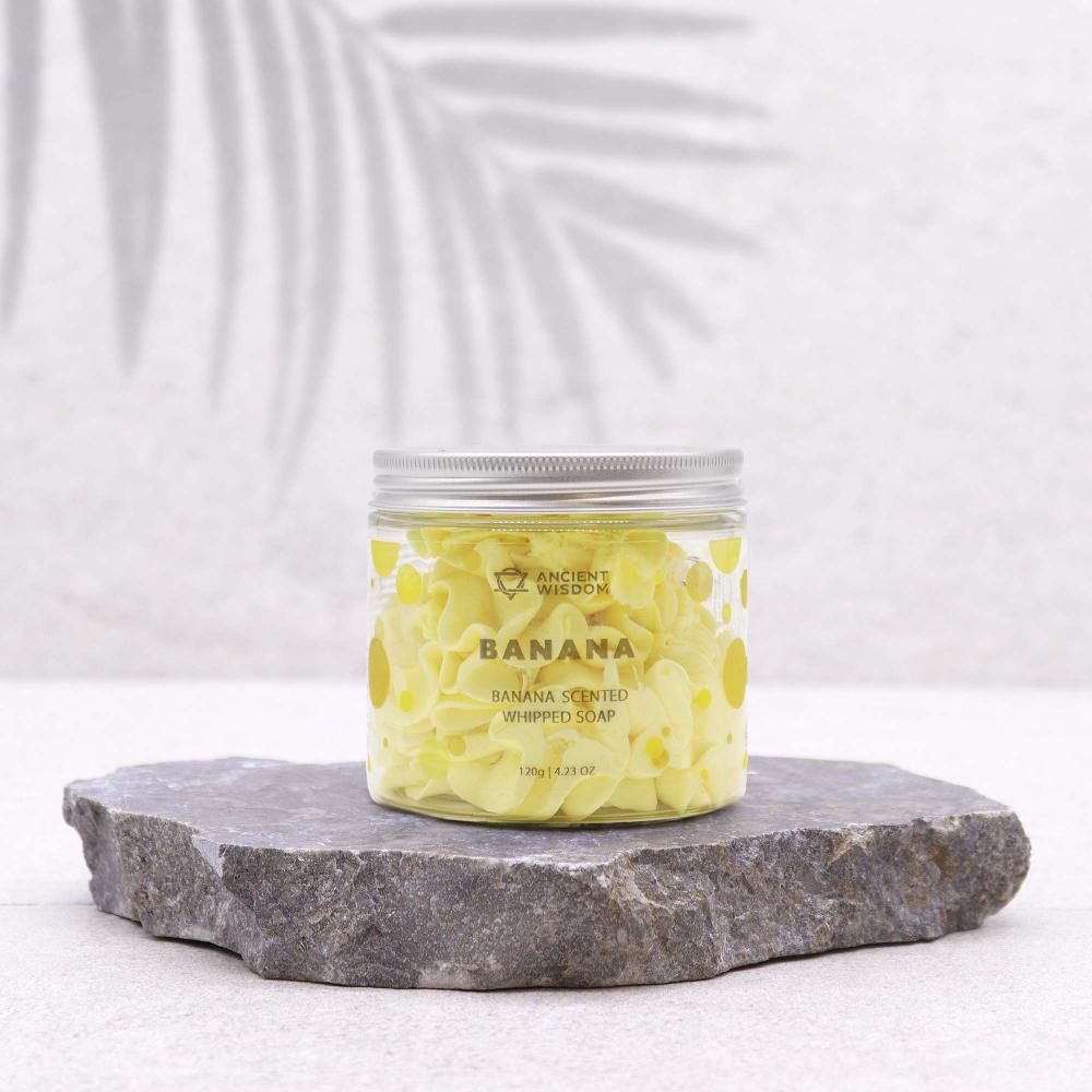 3x Banana Whipped Soap 120g