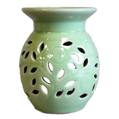 3x Floral Oil Burner - Lime