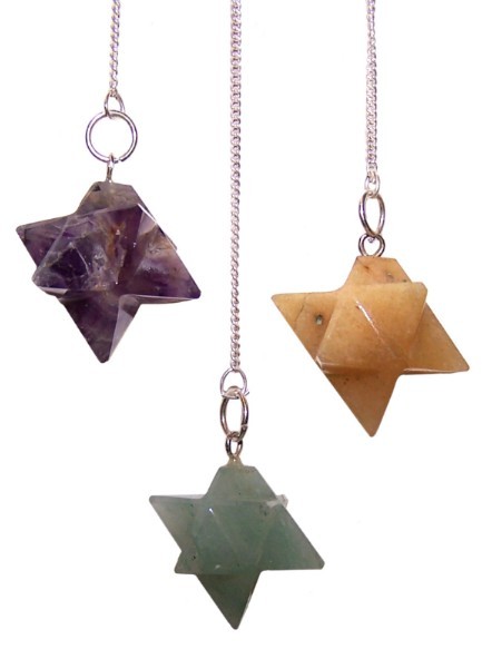 3x Merkaba (star) Pendulum - (asst)