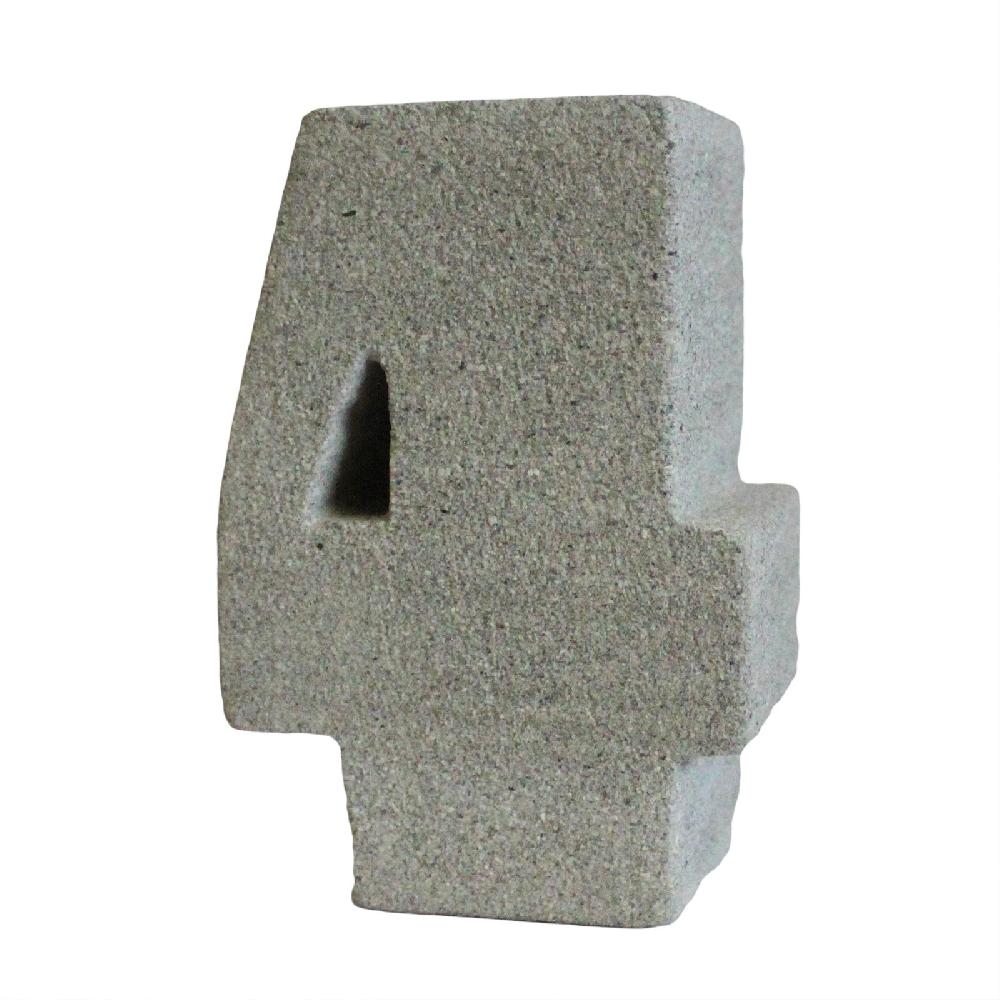 3x No.4 Granite Candle Holder