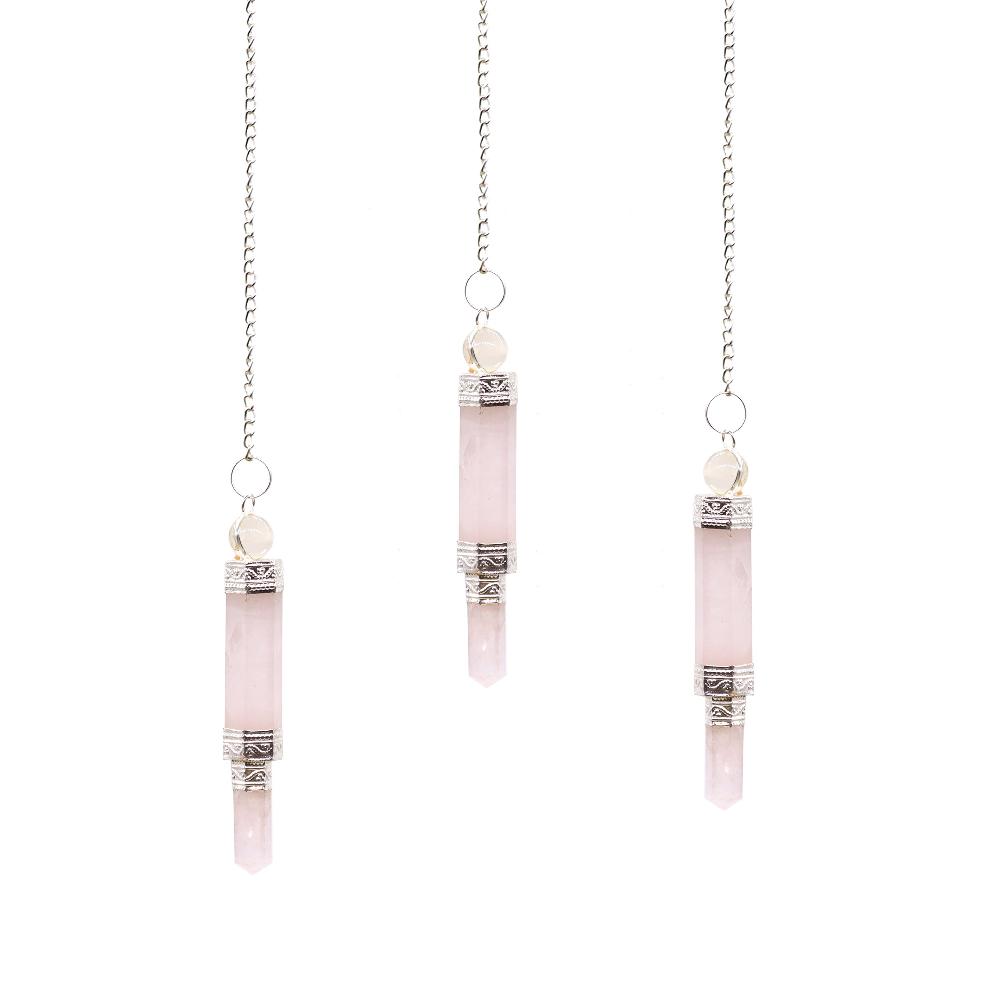 3x Pendulum - Rose Quartz