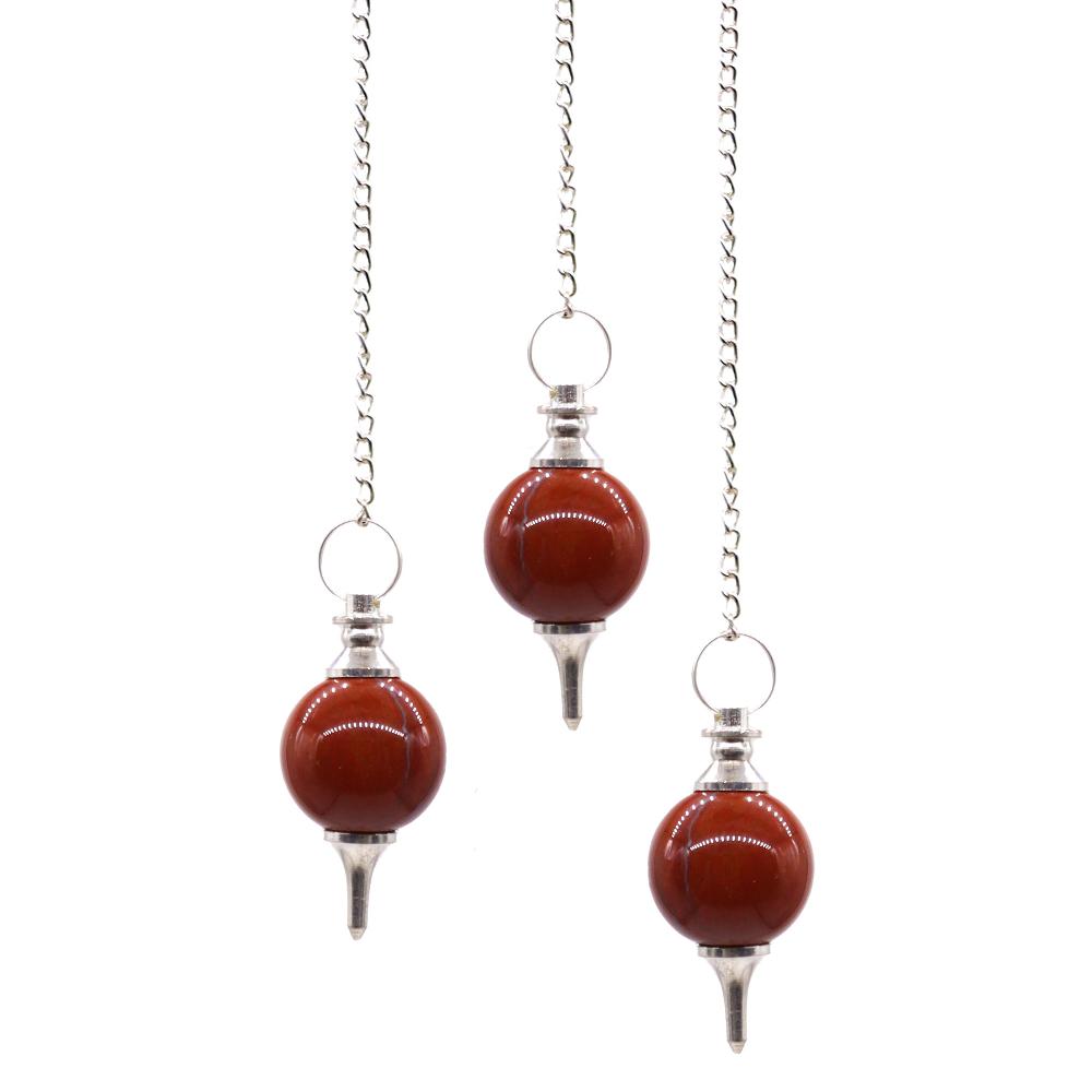 3x Sphere Pendulums - Red Jasper