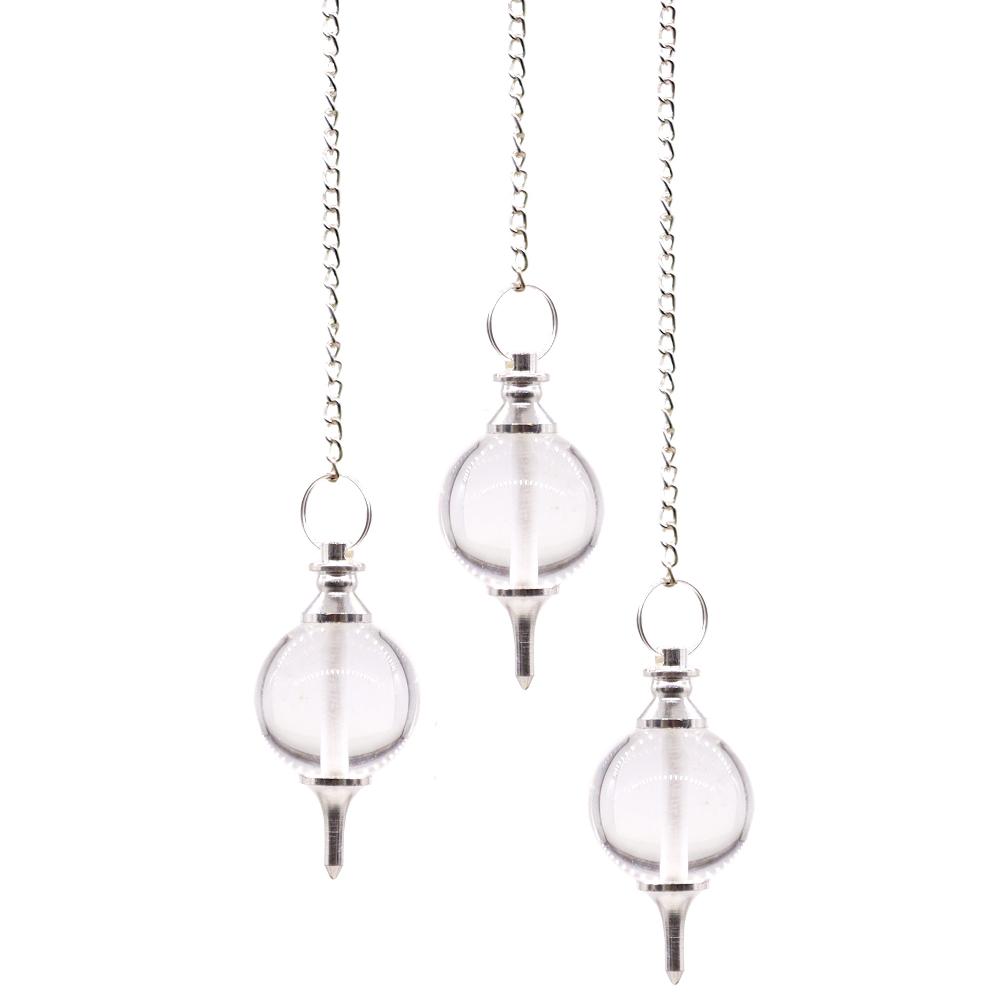 3x Sphere Pendulums - Rock Quartz