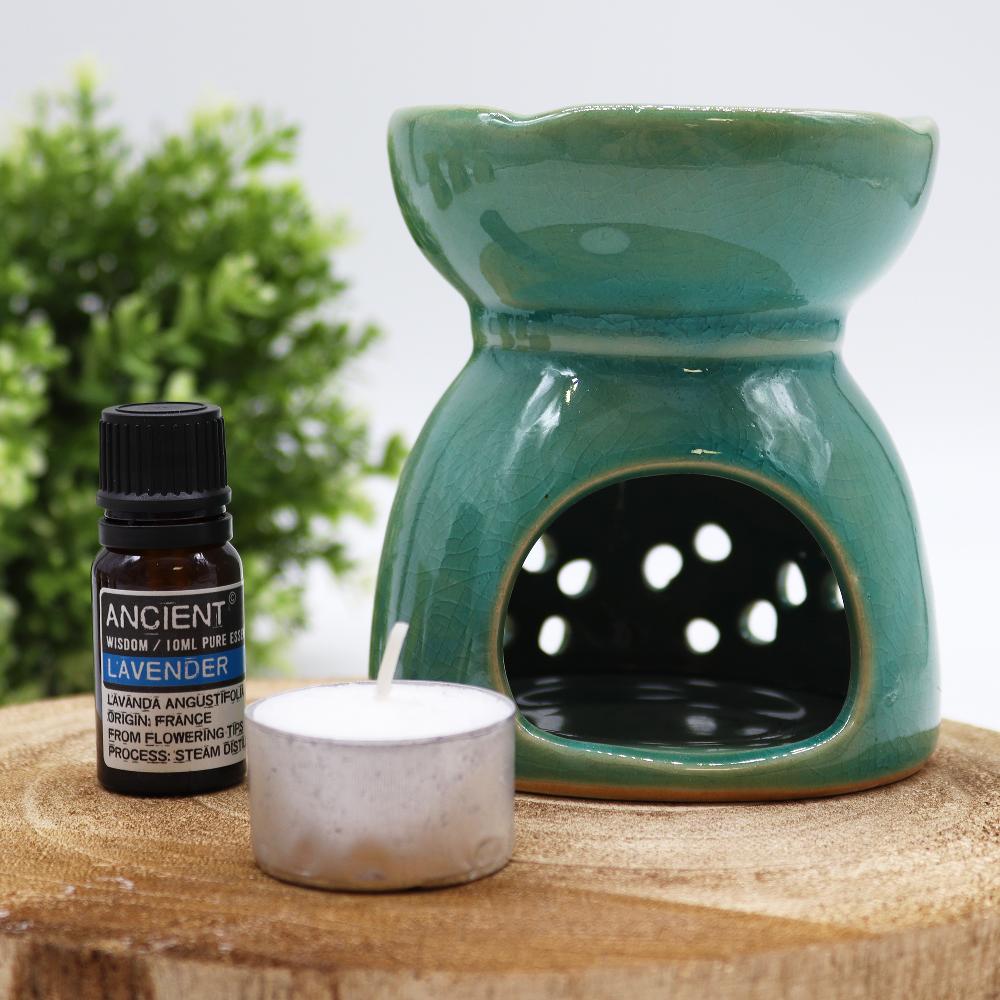 3x Tree Of Life Oil Burner - Blue