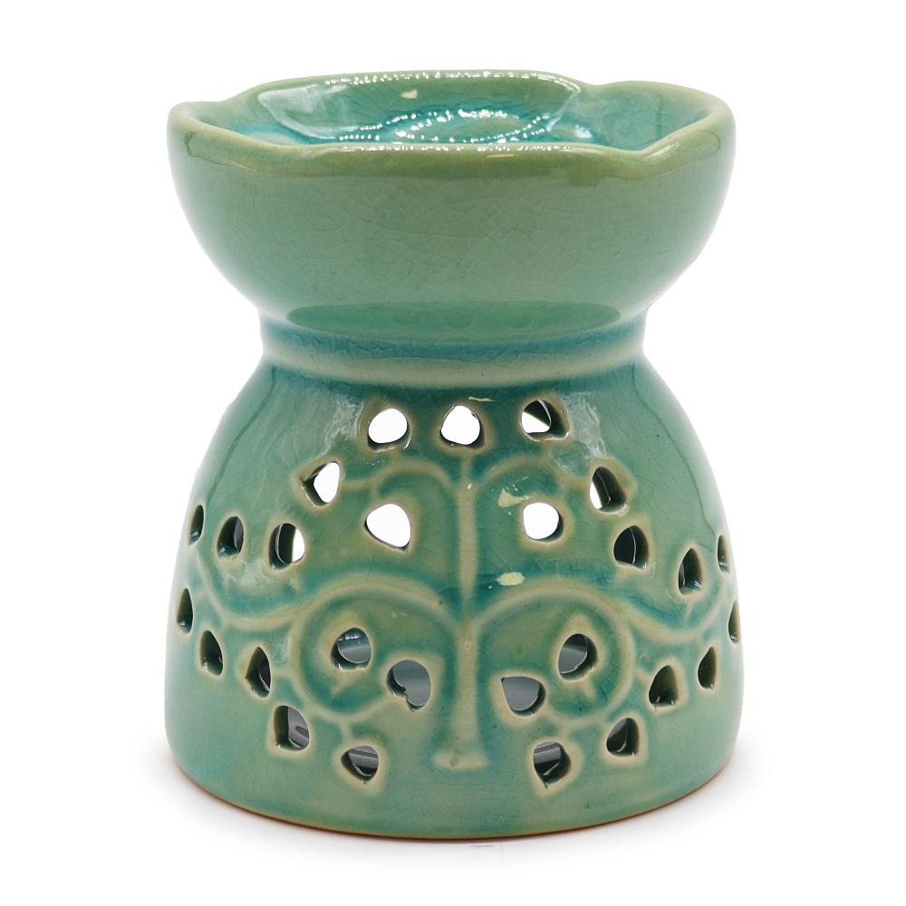 3x Tree Of Life Oil Burner - Blue