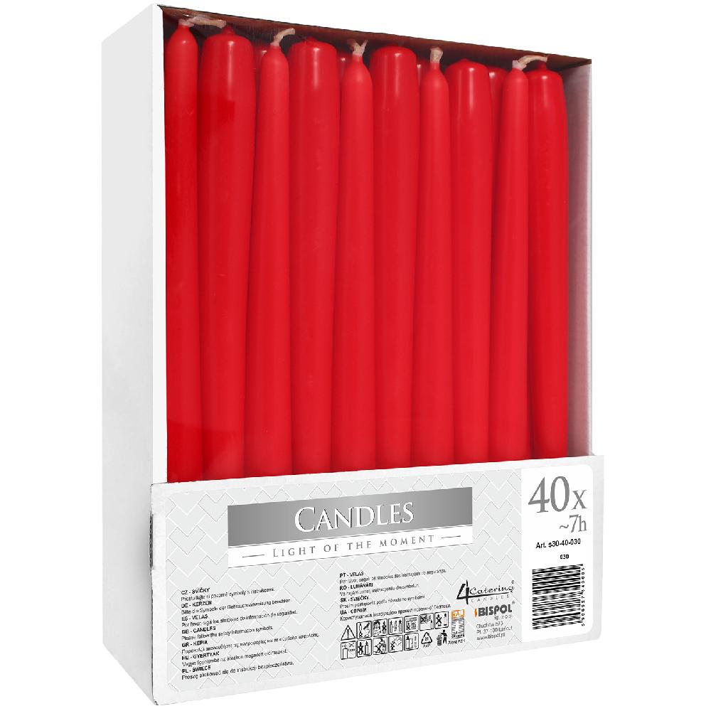 40x Taper Candle - Red