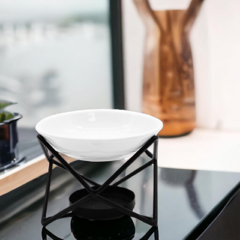 4x Ceramic & Metal Hex Stand