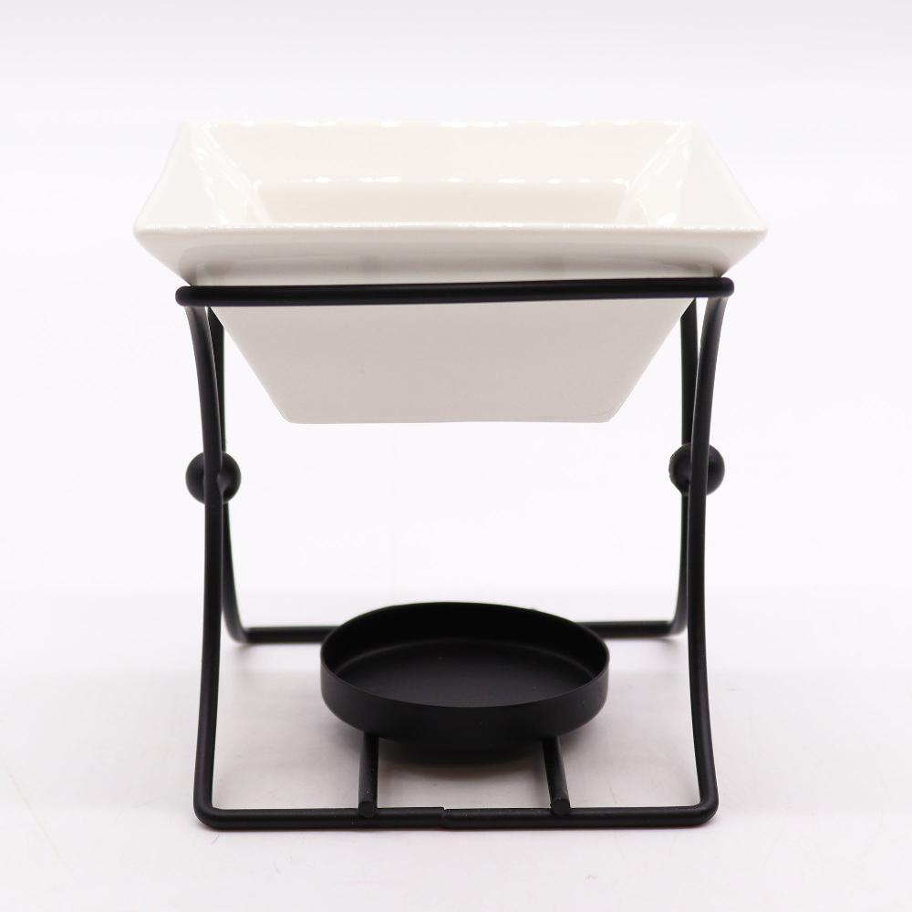 4x Ceramic & Metal Square Stand