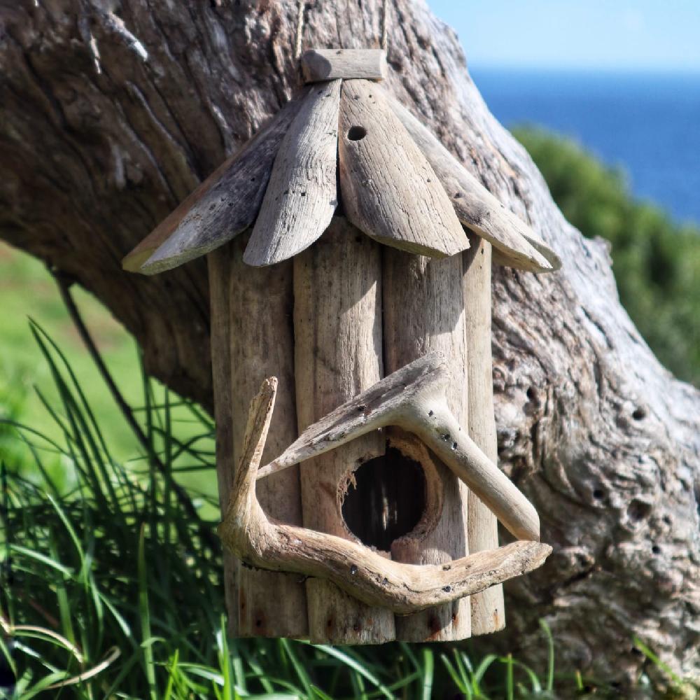 4x Driftwood Birdbox - Small