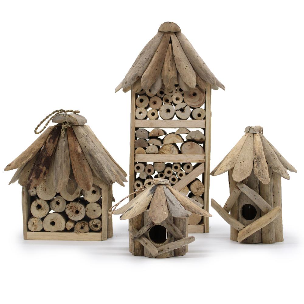 4x Driftwood Birdbox - Small
