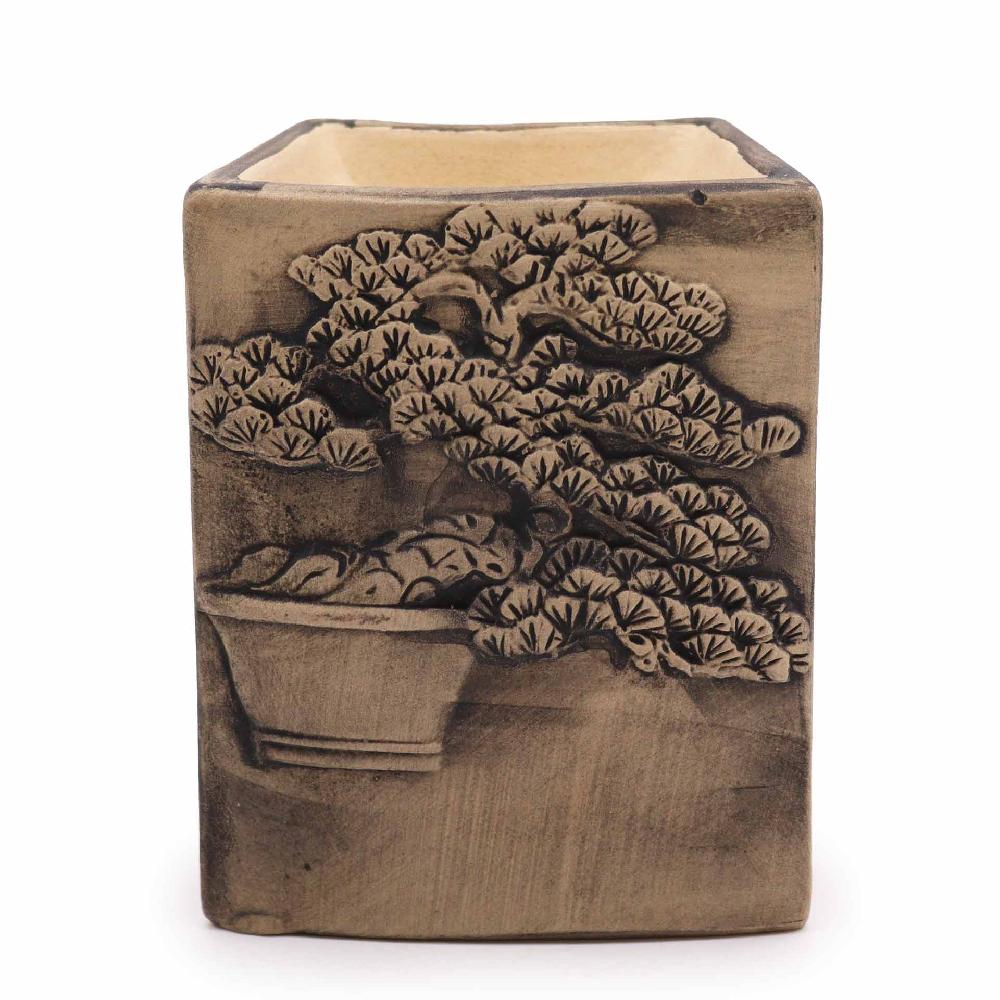 4x Hand Painted Bonsai Burner - Slate