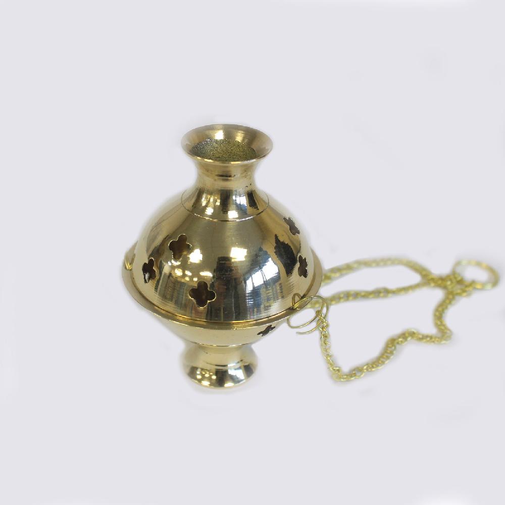 4x Hanging Brass Incense Burner
