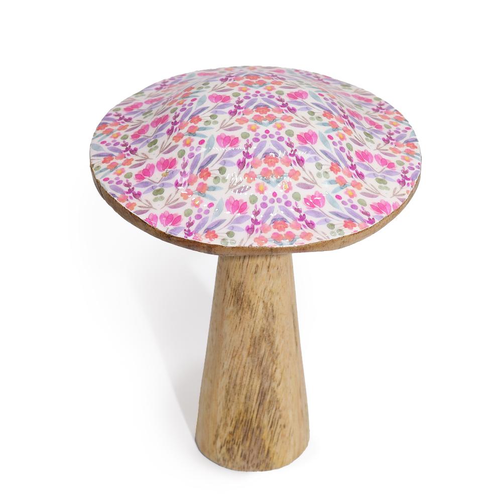 4x Med Mushroom - 15cm - Pretty Floral