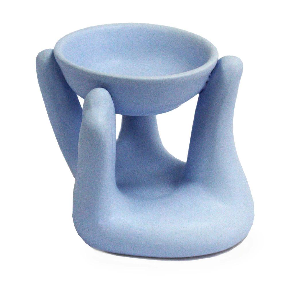 4x Open Hands Oil Burner - Blue