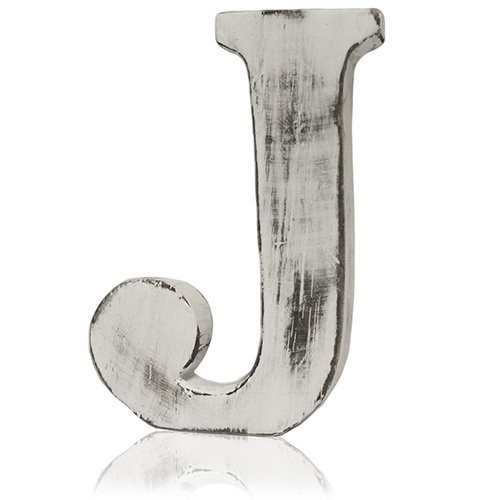 4x Shabby Chic Letters - J