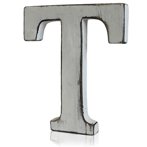 4x Shabby Chic Letters - T