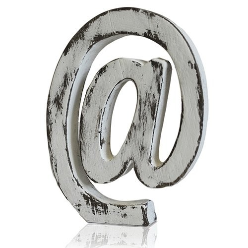 4x Shabby Chic Letters