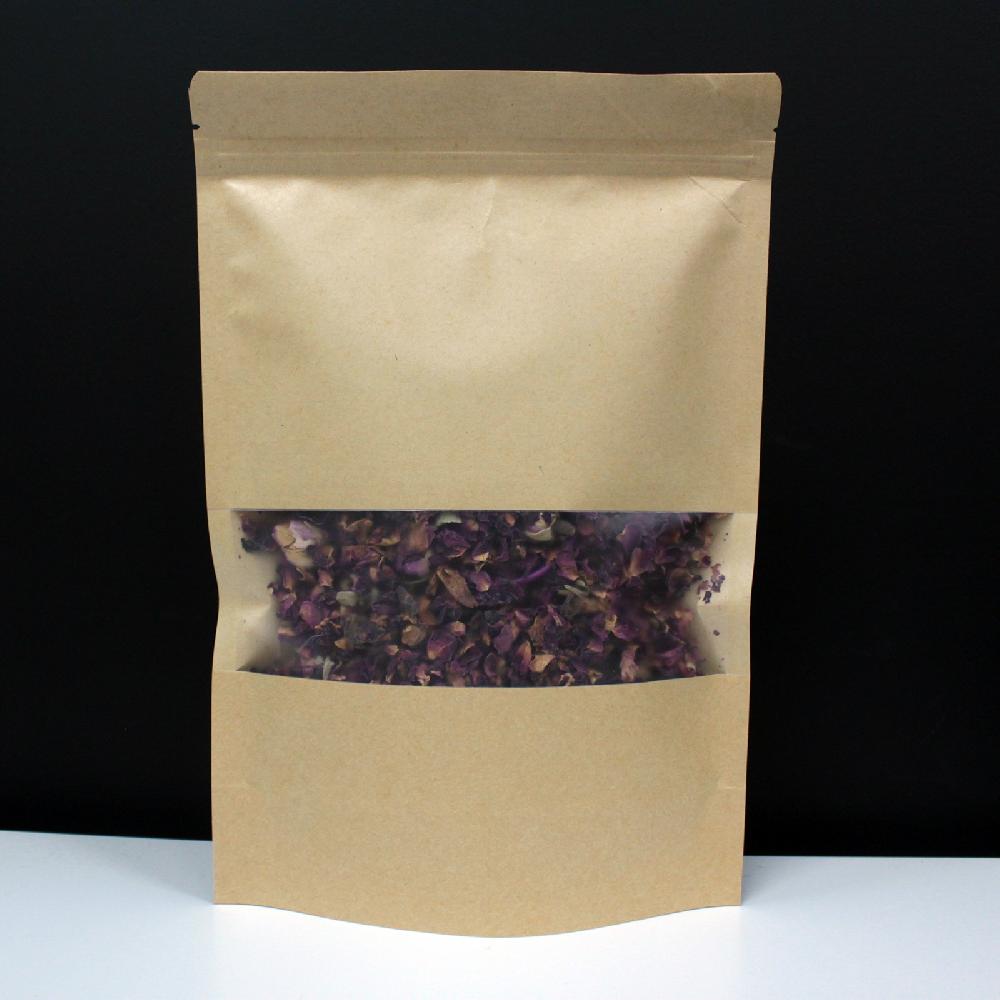 50x Kraft Window Bag 20x30cm