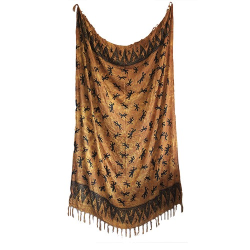 5x Bali Gecko Sarongs - Chocolate