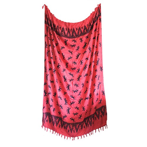 5x Bali Gecko Sarongs - Pink