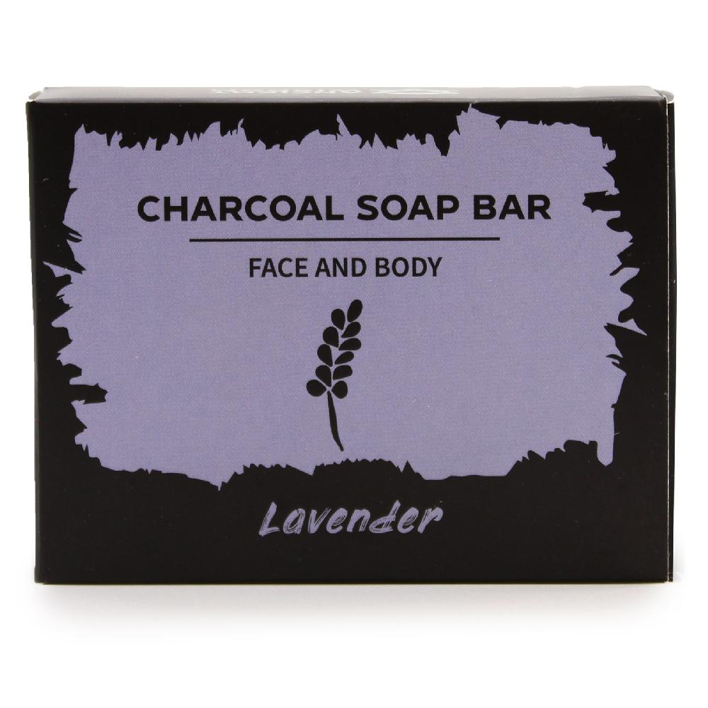5x Charcoal Soap 85g - Lavender