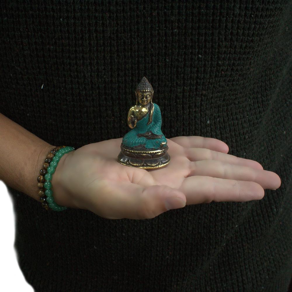 5x Mini Hand Up Sitting Buddha