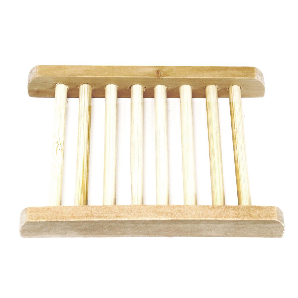 6x Hemu Wood Soap Dish - Ladder