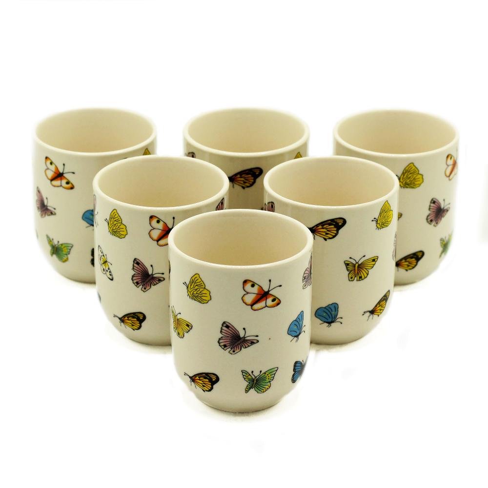 6x Herbal Tea Cup - Butterflies