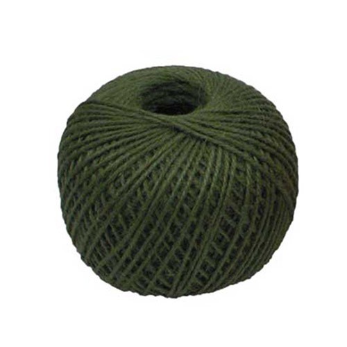 6x Jute Twine - Dark Green - 60 meters