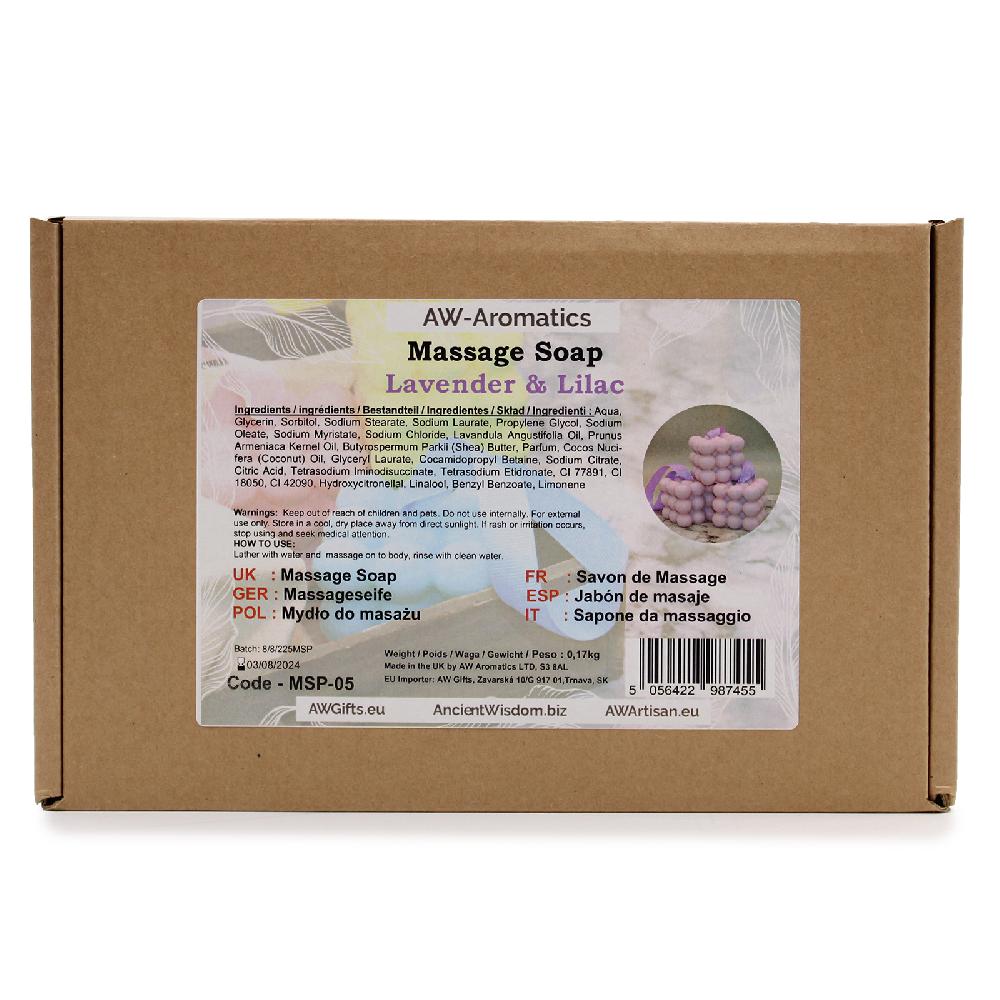 6x Massage Soaps - Lavender & Lilac