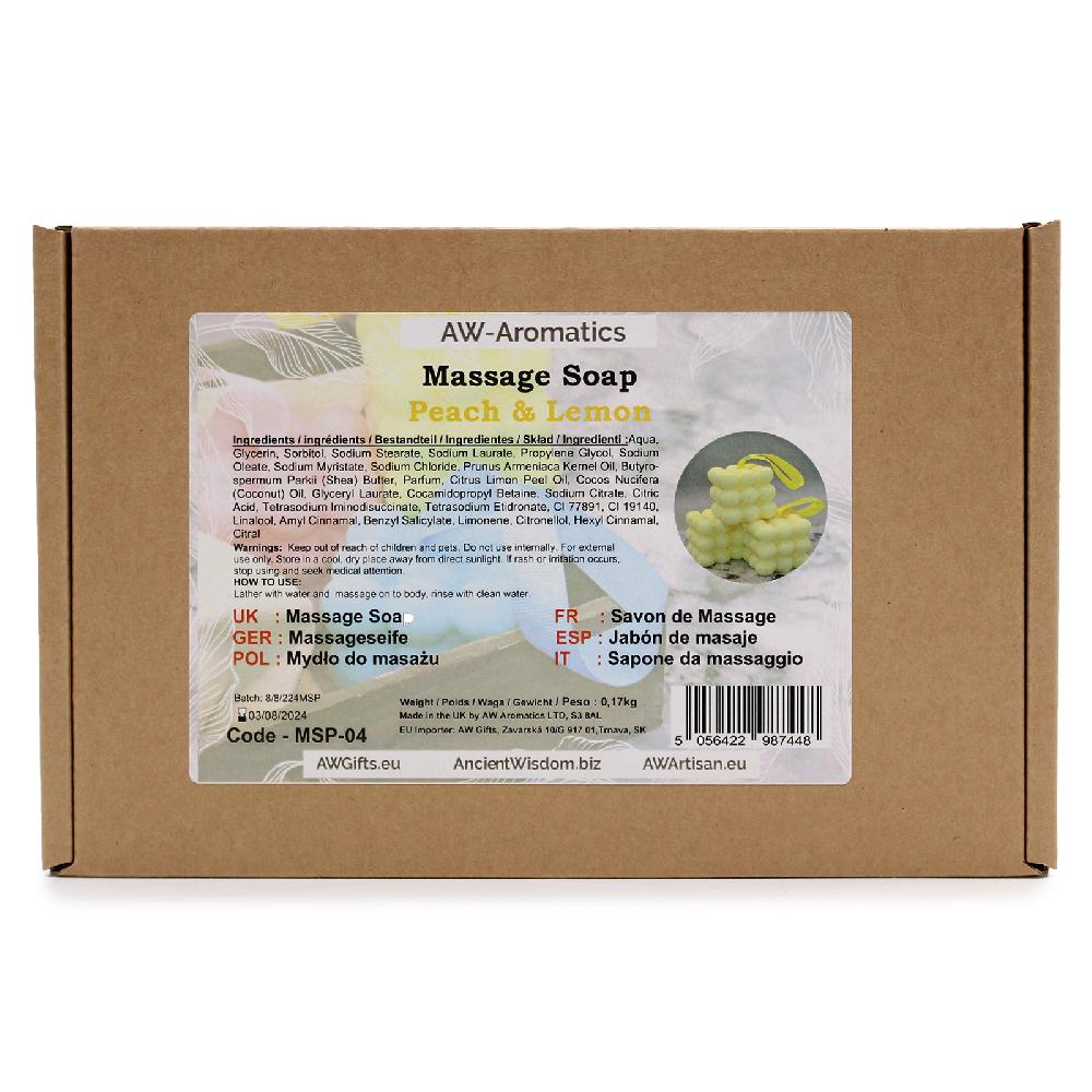 6x Massage Soaps - Peach & Lemon