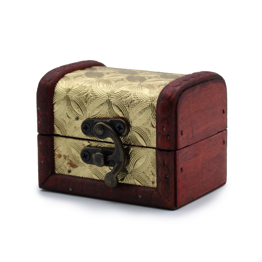 6x Mini Colonial Boxes - Gold