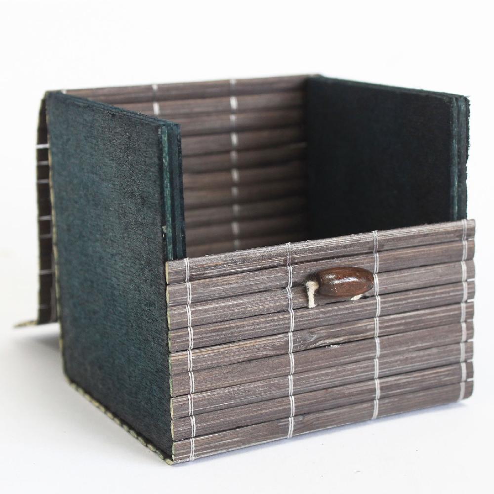 6x Single Box Slatted Bamboo