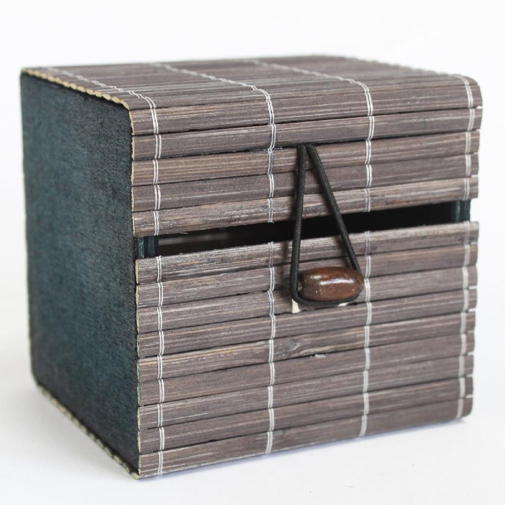 6x Single Box Slatted Bamboo