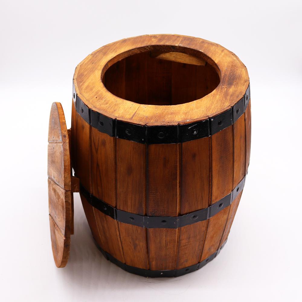 Beer Barrel Stool - Natural 38x32cm