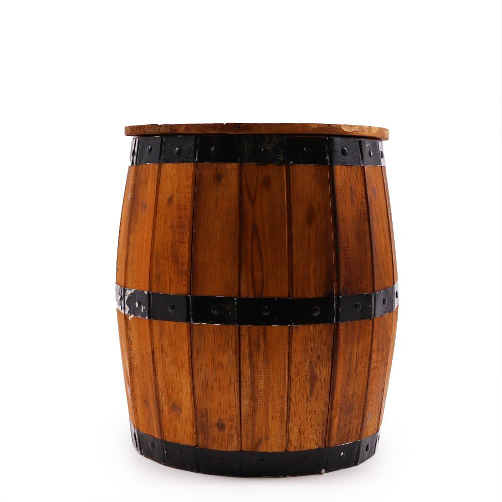 Beer Barrel Stool - Natural 38x32cm