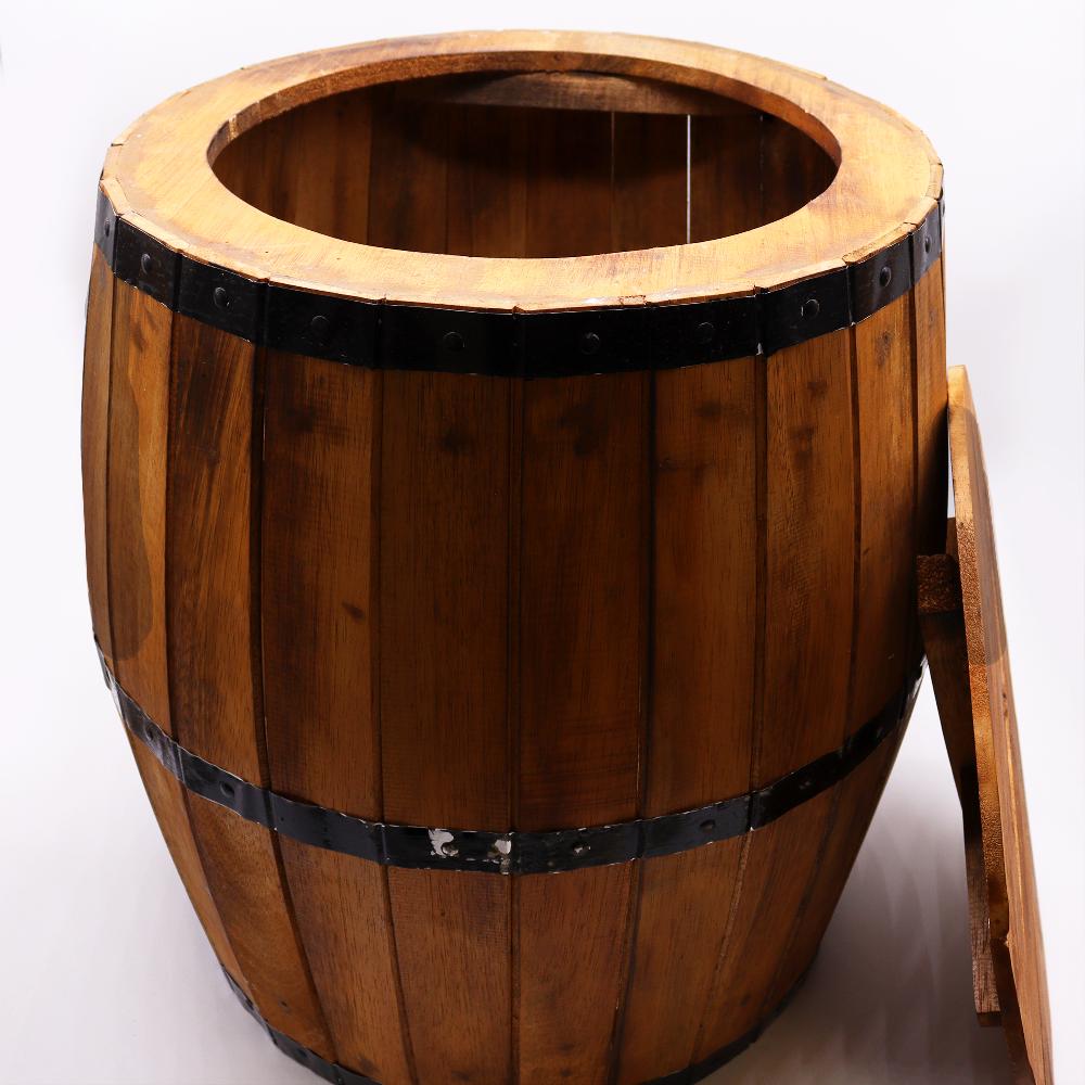 Beer Barrel Table - Natural 60x48 5cm