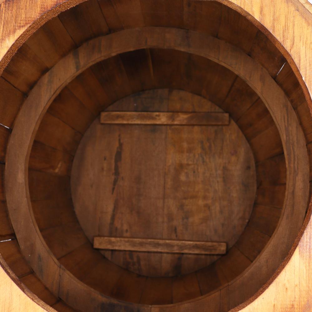 Beer Barrel Table - Natural 60x48 5cm