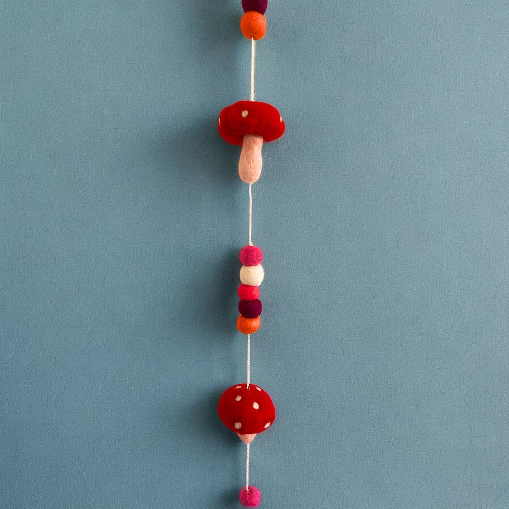 Felt Wall Hanging - Redtop Mushrooms